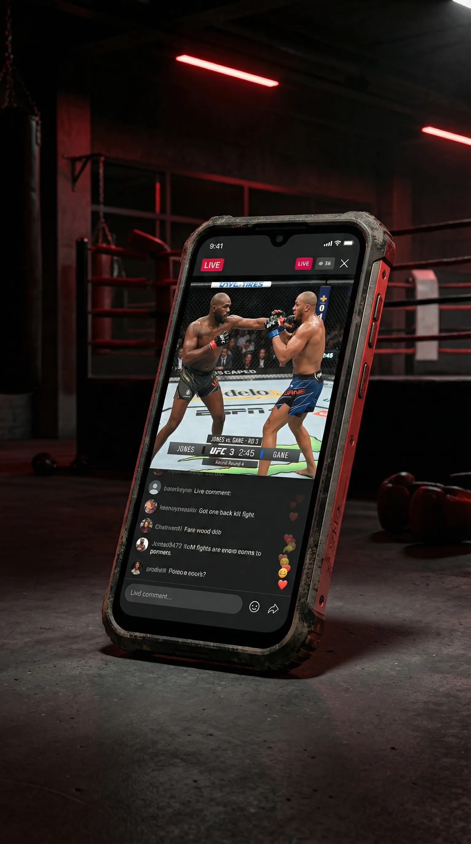 四虎tv-四虎tv高清视频库|免费影视作品每日更新 移动端APP格斗直播界面